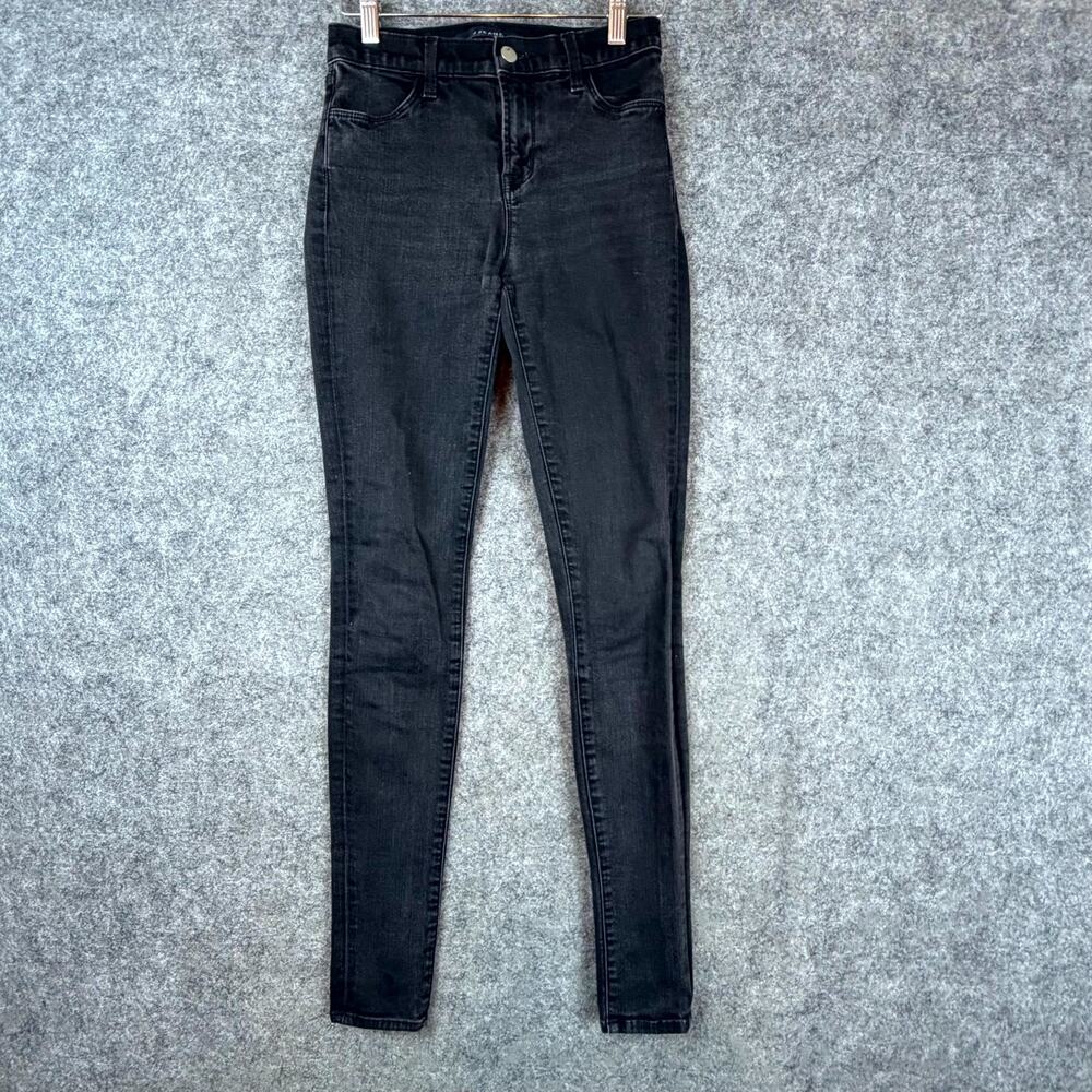 J Brand Maria Skinny Jeans Womens 25 Black Vanity Denim Cotton Stretch